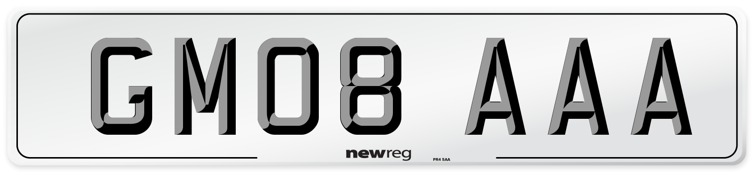 GM08 AAA Number Plate from New Reg